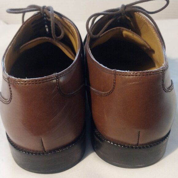 Cole Haan Mens Cap Toe Oxford Dress Shoes Size 8.5 Wide Brown Leather Classic - Picture 6 of 9